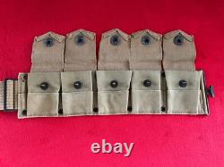 WW1 US Army 1910 Ammo Cartridge Belt M1910 Field Gear Equipment