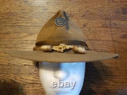 WW1 US Army 1911 Campaign hat (134th. Ohio) 5 Stitch Brim