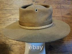 WW1 US Army 1911 Campaign hat (134th. Ohio) 5 Stitch Brim