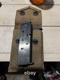 WW1 US Army 1911 Magazine Pouch with two Magazines Issued