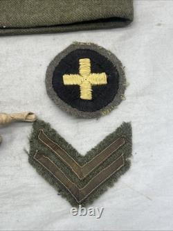 WW1 US Army 33rd Infantry Division Grouping ID'd Caps Dog Tags Medals & Patches