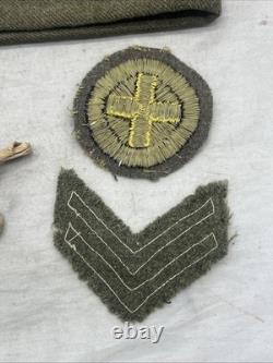 WW1 US Army 33rd Infantry Division Grouping ID'd Caps Dog Tags Medals & Patches