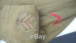 WW1 US Army Artillery 4th Division Tunic And Pants. Size 38 Wound Service Chevron