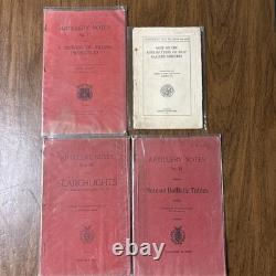 WW1 US Army Artillery Manuals Named Set Of 4