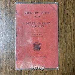 WW1 US Army Artillery Manuals Named Set Of 4