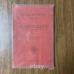 WW1 US Army Artillery Manuals Named Set Of 4