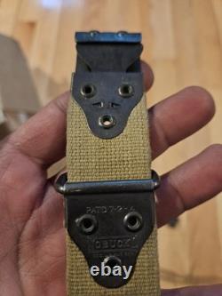WW1 US Army Military Nobuckl Canvas Rifle Sling