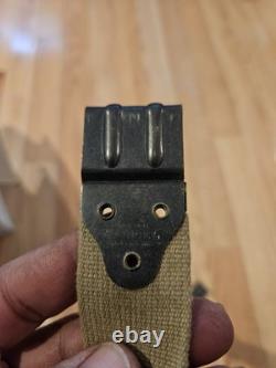 WW1 US Army Military Nobuckl Canvas Rifle Sling