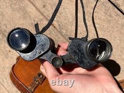 WW1 US Army Military Signal Corps Binoculars Optics Stereo 6x30 Field Gear