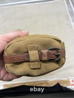 WW1 US Army Mounted Cavalry Canteen With Leather Hanger Strap GG615