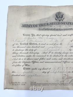 WW1 US Army Sergeant Soldier Dog Tags Papers Lot Enlistment Discharge Promotion