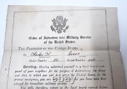 WW1 US Army Sergeant Soldier Dog Tags Papers Lot Enlistment Discharge Promotion