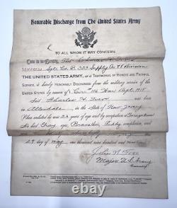 WW1 US Army Sergeant Soldier Dog Tags Papers Lot Enlistment Discharge Promotion