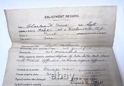 WW1 US Army Sergeant Soldier Dog Tags Papers Lot Enlistment Discharge Promotion