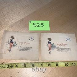 WW1 US Christmas Cards From 106th And 302rd Infantry- G525