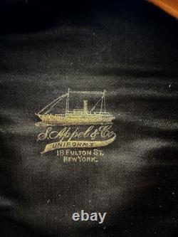 WW1 US Shipping board USSB Officer Commander Left Facing Eagle Bell Crown Cap