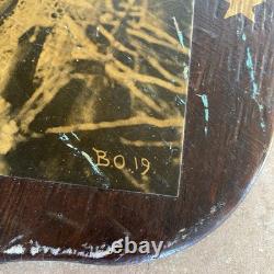 WW1 Verdun 1916 Trench Art Plaque French Poilus Photo Antique War Relic