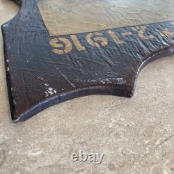 WW1 Verdun 1916 Trench Art Plaque French Poilus Photo Antique War Relic