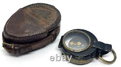 WW1 Verners Pattern Marching Compass In Leather Case 1917