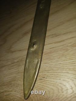 WW1 WW2 French Au-lion 1918 US Army Metal Scabbard Only DAMAGED