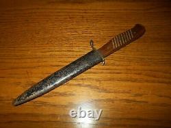 WW1 / WW2 German Heer Nahkampfmesser COMBAT BOOT KNIFE / TRENCH KNIFE NICE
