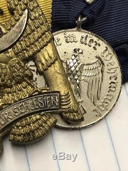 WW1 WW2 German Iron Cross Bravery Schlesien Badge Medal Silesian Luftwaffe 4 Yrs