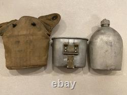 WW1 WW2 USMC P1912 Canteen Set. 1918 Dated Canteen And Cup