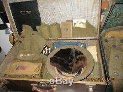 WW1 & WW2 US uniform, helmet, manual, picture, portrait, field gear collection