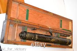 WW1 WWI British Army W OTTWAY Brass Trench Telescope Barrage Eye Lens Optic 1916