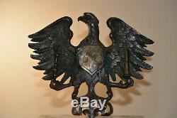 WW1 WWI German Bronze Desk Eagle Imperial Prussian Flag Pole Top