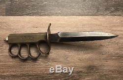 WW1 WWI Trench Knife L. F. &C U. S. 1918 Fixed Blade Fighting Knife