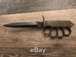 WW1 WWI Trench Knife L. F. &C U. S. 1918 Fixed Blade Fighting Knife