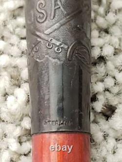 WW1 WWI US Army 1917 Cavalry Insignia Officers Swagger Staff Stick RARE Sterling
