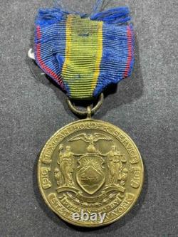 WW1 WWI US Military NY New York State Mexico Border Service Medal NUMBERED 2173