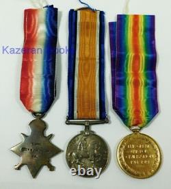 WW1 WWI World War One War Medal Trio 30485 Spr W S Wakefield Royal Engineers