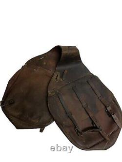 WW1 WWl or Prior US Army Cavalry Leather Saddlebags