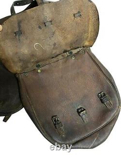 WW1 WWl or Prior US Army Cavalry Leather Saddlebags