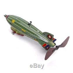 WW1 Wind Up Iron Airship ZEPPELIN Clockwork Toy Model COLLECTOR Gift