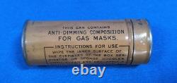 WW1 World War 1 US Corrected English Type Box Respirator Gas Mask 1918 With Bag