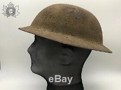 WW1 World War One British Canadian Mark I Brodie Combat Helmet