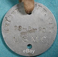 WW1 and WW2 USMC Dog Tags with Numbered Box Silver Star Medal Baily Banks Biddle
