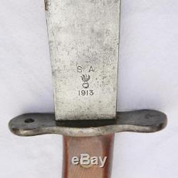 WW1 era huge SA M1909 US Hospital Corps Bolo knife dated 1913 Springfield Armory