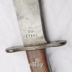 WW1 era huge SA M1909 US Hospital Corps Bolo knife dated 1913 Springfield Armory