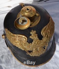 WW1 garde pickelhaube german prussian helmet m95 original antique relic helmet