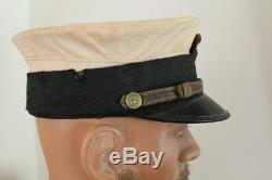WW1 or earlier US Navy Officer summer white top cap M-1902 USN