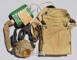 WW1 us gas mask respirator canvas with bag