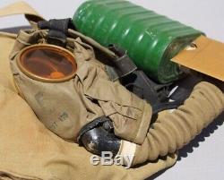 WW1 us gas mask respirator canvas with bag