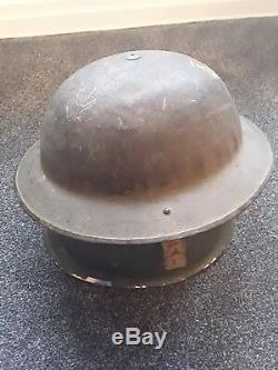 WW2 British Army Mk1 Combat Steel Helmet, rare 1937 dated liner, ww1 reissued ww2
