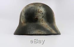 WW2 German Heer winter snow camouflage camo combat helmet US WW1 Army Vet trophy