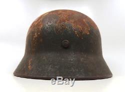 WW2 German M40 combat Wehrmacht helmet US Army WWI Veteran soldier battle trophy